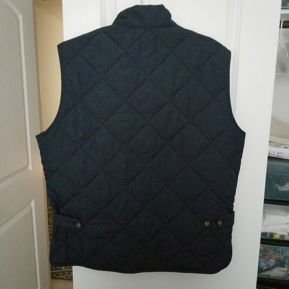 J Crew Navy Blue Quilted Walker Vest NWOT - Picture 4 of 8